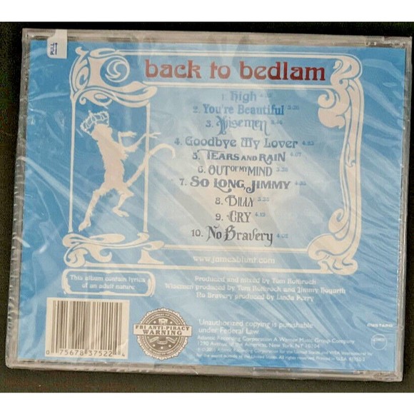 Back to Bedlam by James Blunt (CD, 2005) NEW Sealed - Picture 2 of 2